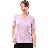 Merino.tech Merino Wool Shirt Women - 100% Merino Wool Base Layer Women Short Sleeve Tee