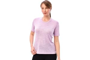Merino.tech Merino Wool Shirt Women - 100% Merino Wool Base Layer Women Short Sleeve Tee