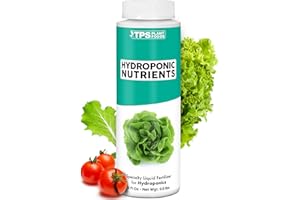 TPS NUTRIENTS Hydroponic Nutrients for Edible Plants, One Part Complete Liquid Plant Food for Hydroponic Systems, 8 oz (250mL)