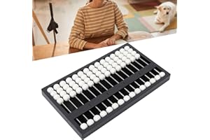 TMISHION The Blind Abacus, Professional Mathematic Concepts Blind Abacus Learning Tool Braille Slate Braille Writing Slate Plastic Kit Number Board Braille Stickers Raised Tactile Dots for Blind
