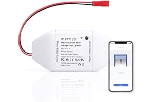 meross Smart WiFi Garage Door Opener Remote, App Control, Works with Alexa, Google Assistant and SmartThings, No Hub Needed（Non HomeKit Versions）