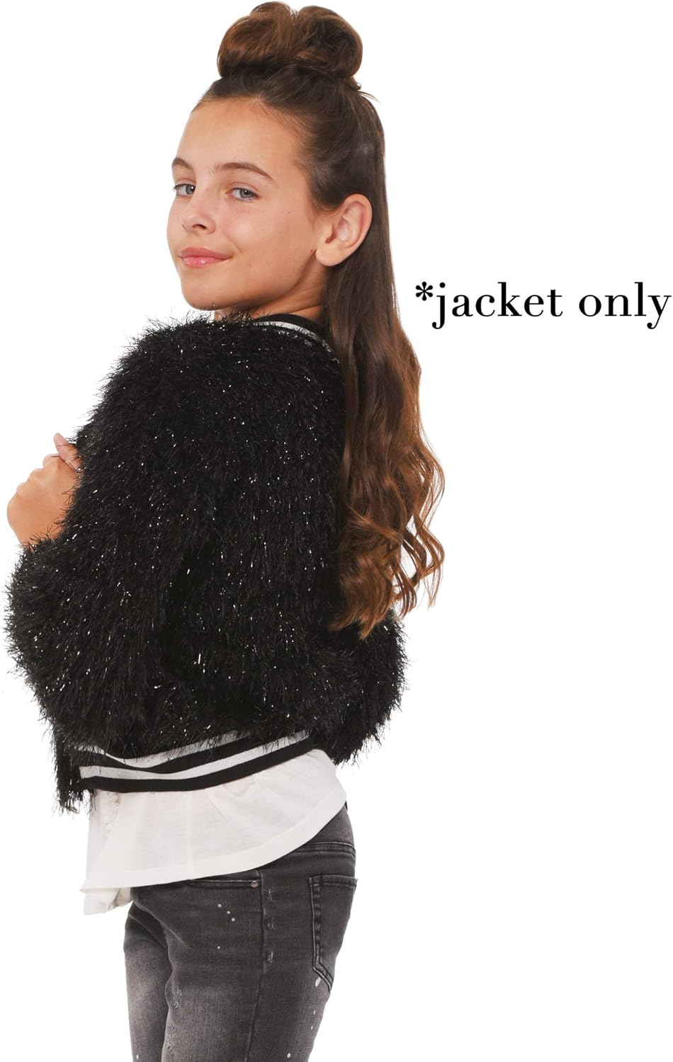 Truly Me Girls' Outerwear Bomber Jackets: Clothing