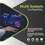 SUHSAI 500GB External Hard Drive 2.5" USB 2.0 Portable HDD Storage Mac/PC White view 5