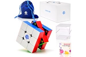 CYYSFIVQZ GAN 356 M Magnetic Speed Cube,3x3x3 Smooth and Fast Magic Cube Stickerless,Puzzle Cube Toy Gift for Kids,Children,Adults,Easter Basket Stuffers
