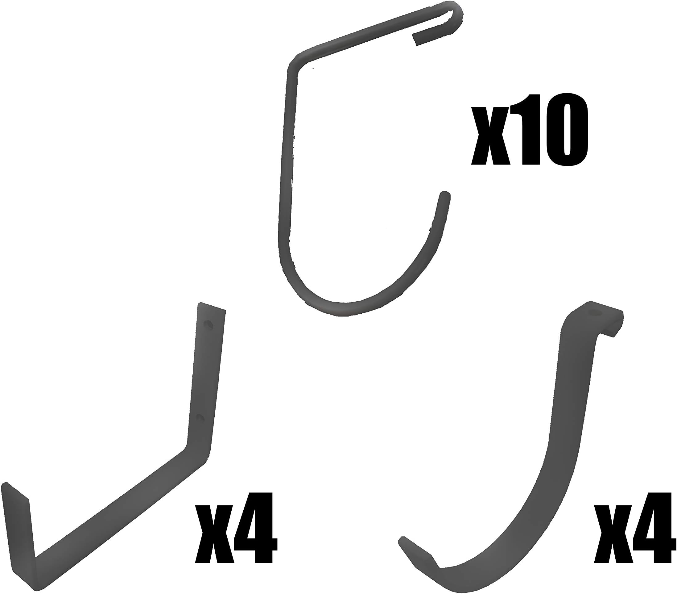 MonsterRax Accessory Hook Package - Deluxe, Hammertone