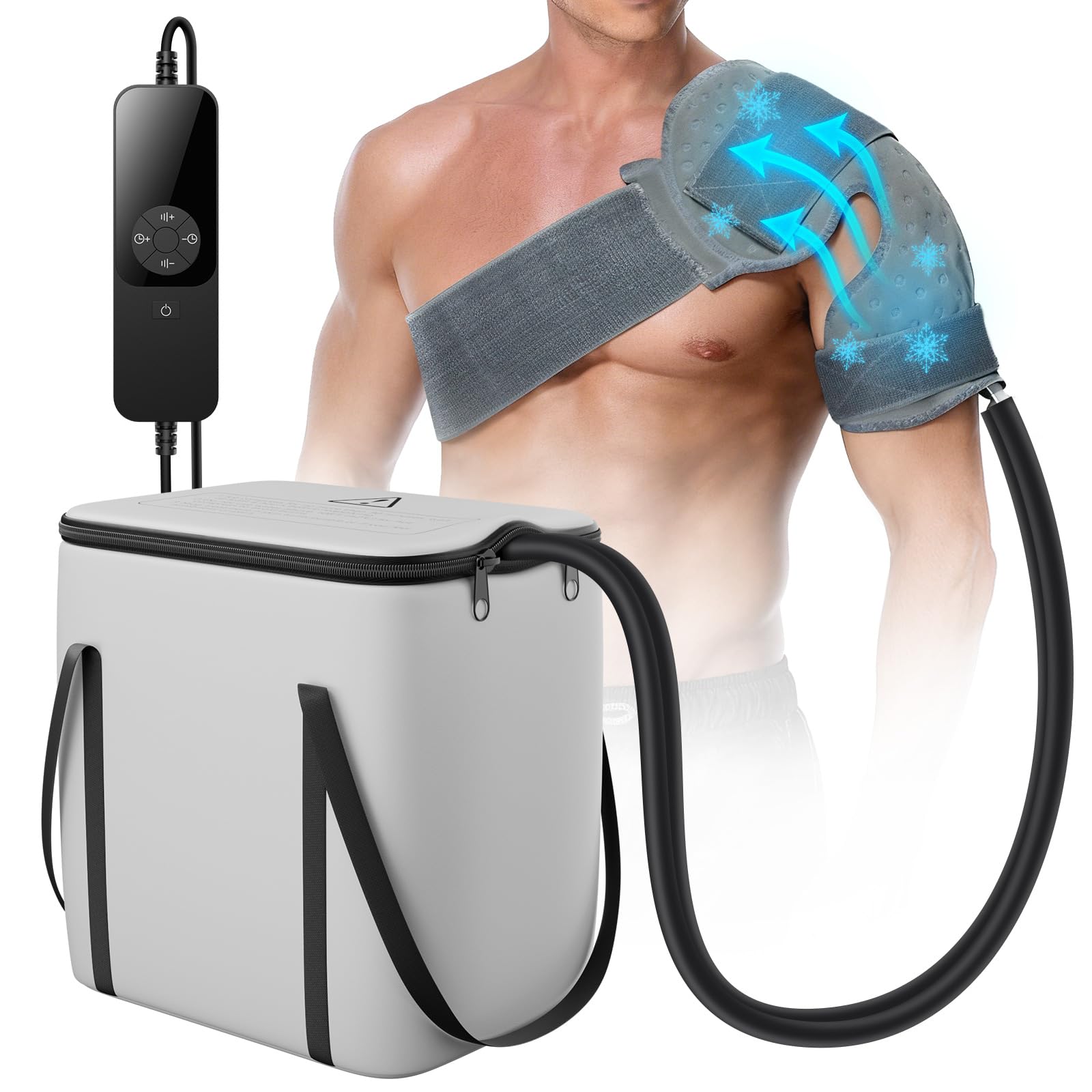 Photo 1 of Ice Machine for Shoulder After Surgery, Shoulder Ice Pack Machine with 6 Timers 5 Speed Levels, Cold Therapy Machine, Cryotherapy Pain Relief System