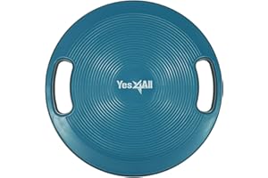 Yes4All Plastic Wobble Balance Board - 16.34 Inch Round for Standing Desk, Home Gym Workout