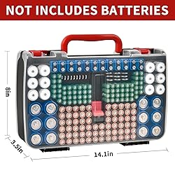 Battery Storage Organizer Case Holder Box with