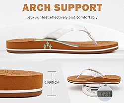 ONCAI Flip Flops For Women Yoga Mat Non-Slip Womens