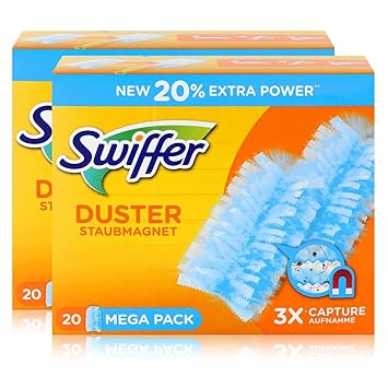 Swiffer Staubmagnet Nachfüller (20 Tücher) (2er Pack)