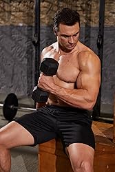 COOFANDY Men's 3 Pack Gym Workout Shorts Quick Dry