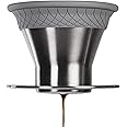 ESPRO - BLOOM Pour Over Coffee Brewer Set - Durable Thermal Brushed Stainless Steel Sleeve, Dual Filter Mode with Patented Micro-Filter and 10 Paper Filters, Makes Coffee in 2 Mins