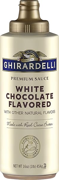 GHIRARDELLI PREMIUM SAUCE WHITE CHOCOLATE FLAVORED 16 OZ SQUEEZE BOTTLE