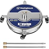 Westinghouse Universal 16.5” Pressure Washer Surface Cleaner Attachment - Stainless Steel - 4400 Max PSI, 1/4” Connector - fo