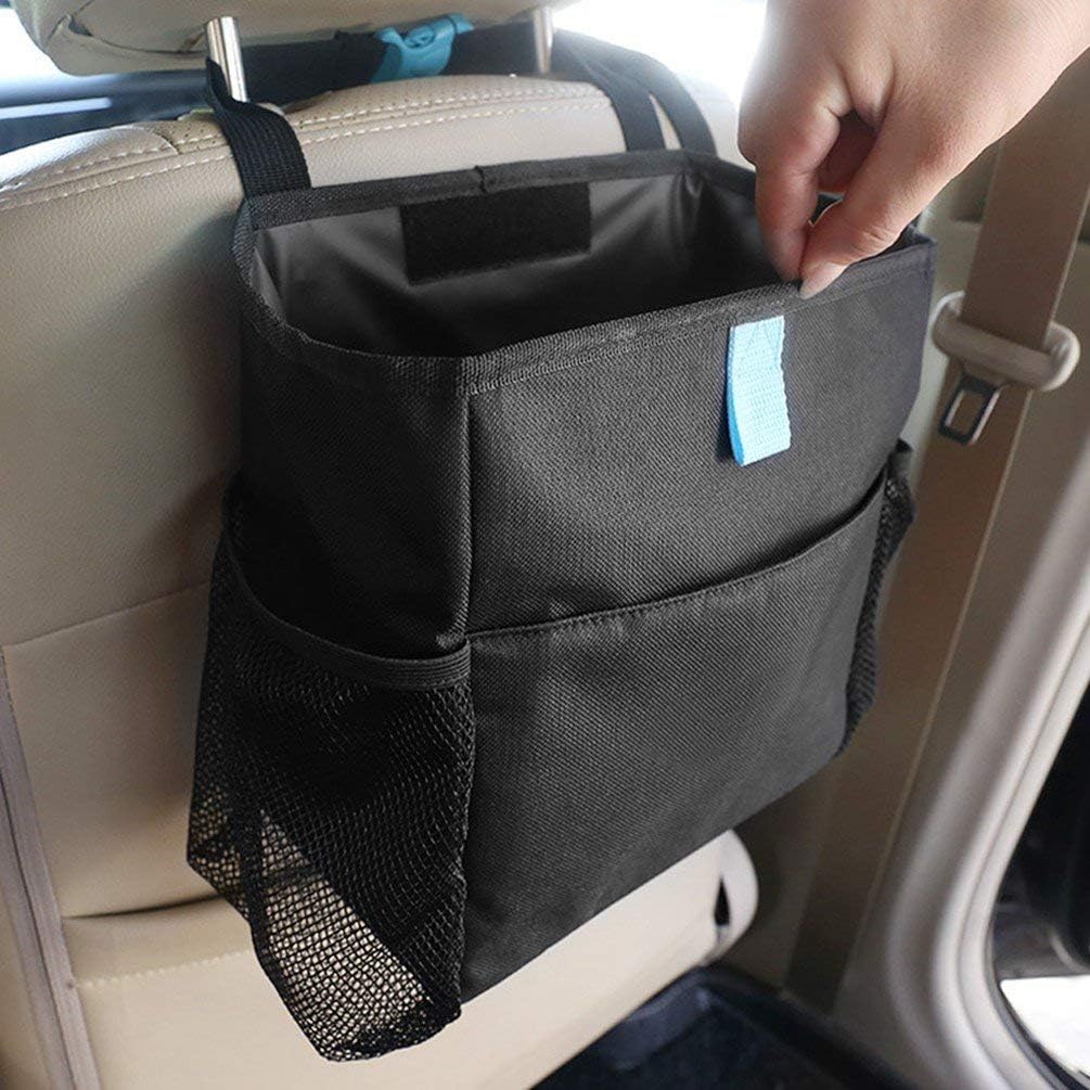 Car Bin NuoYo Auto Trash Hanging Bag for Rubbish Car Storage Organiser for Car SUV Minivan Truck Oxford Cloth Leakproof Waterproof (23 * 15 * 26 cm)