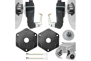 JRRXM 2Pack 24V RS555 12000RPM High Torque Drive Motor Gearbox for Power Wheels Motor Upgrade,30V 36V High Speed Motors Gearbox Conversion Kit for Kids Ride on Toys Car Replacement Parts,Free Coupler