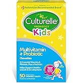Culturelle Kids Complete Chewable Multivitamin + Probiotic For Kids, Ages 3+, 50 Count, Digestive Health, Oral Health & Immun