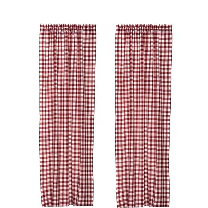 Amazon Com Htfd Buffalo Plaid Curtains Check Window Panel Window