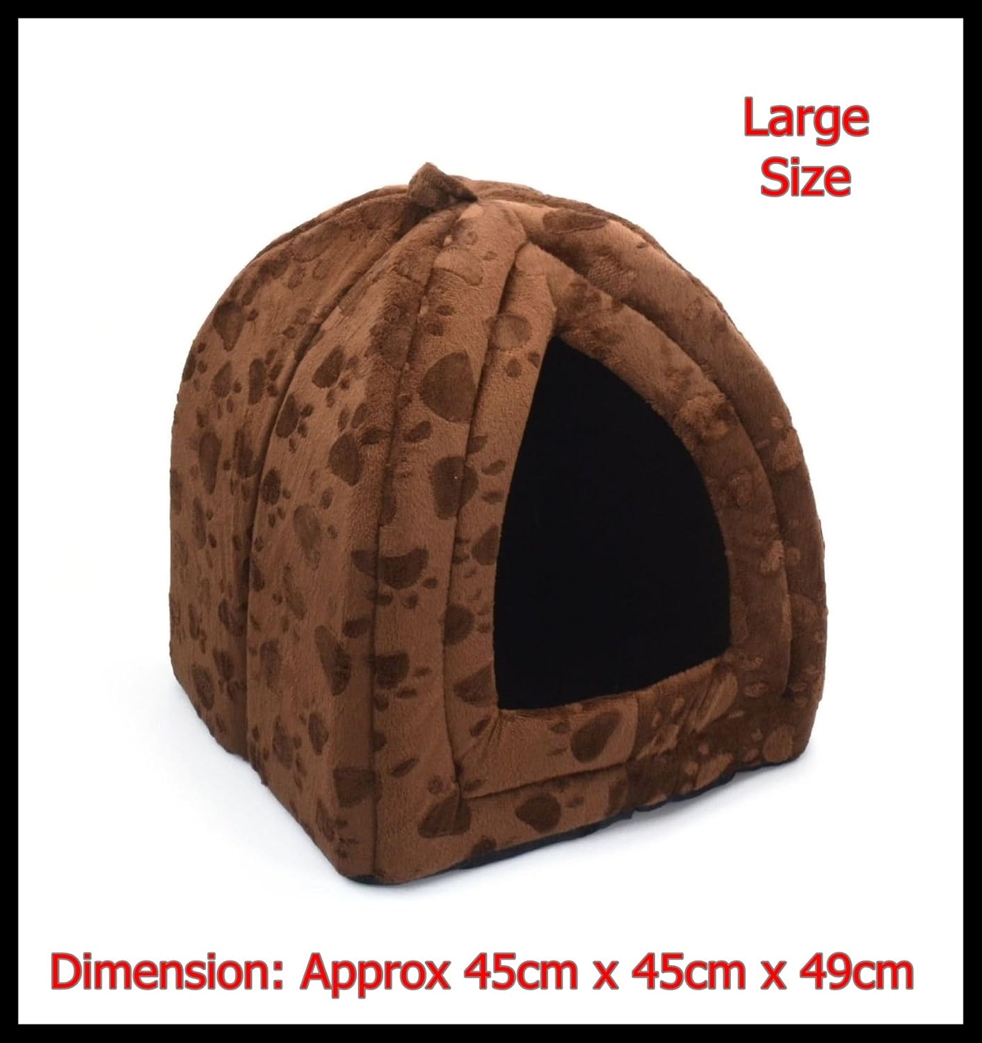 Large Size Luxury Pet Igloo Dog Cat Soft Comfy House Bed Igloo
