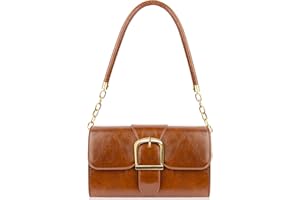 GOSECT Shoulder Bag for Women, Cute Soft PU Leather Small Crossbody Purses Handbags, Trendy Underarm Bag Tote Purses for Women