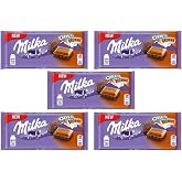 Milka OREO Brownie Milk Chocolate, 100g /3.5 Ounce (Pack of 5)