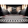 Amazon.com : CSFOTO 7x5ft Finish Line Race Track Backdrops Car Racing ...