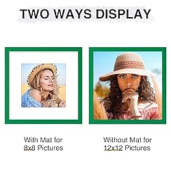 Vittanly 12x12 Picture Frame, Display Pictures 8x8