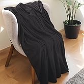 ONDAN Electric Heated Blanket 50"x60" Throw Size Flannel Heated Blanket, Cozy & Warm for All Night, 5 Heat Settings & 3 Hours Auto Off, Machine Washable,Iron Grey