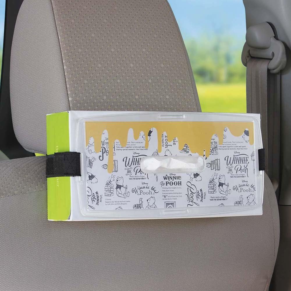 Amazon ナポレックス 車用 ティッシュカバー ホルダー サンバイザー ヘッドレスト兼用 ディズニー Phoo プーさん 面ファスナー付 取付簡単 Napolex Ph 169 車用ティッシュカバー ボックス 車 バイク
