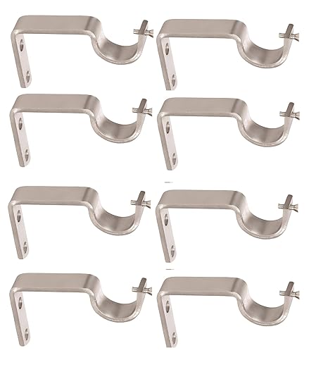 Buy Nixnine Stainless Steel Curtain Support For Curtain Rod Pack