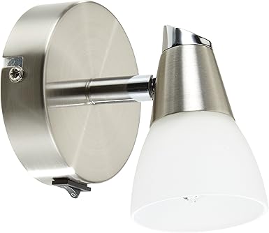 Reality Leuchten R8811 07 Halogen Wandspot Eek D G9 Mit Drehgelenk In Nickel Matt Glas In Weiss Amazon De Beleuchtung