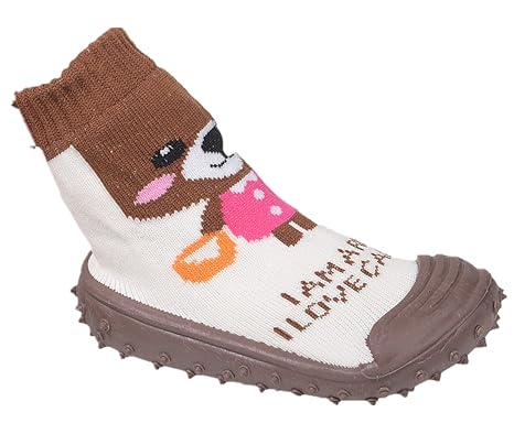 Miobo Baby Hausschuhe Babysocken ABS Gummisohle Babyschuhe Antirutsch Gr.19-23(9-24Monate) Badeschuhe versch.Farbe