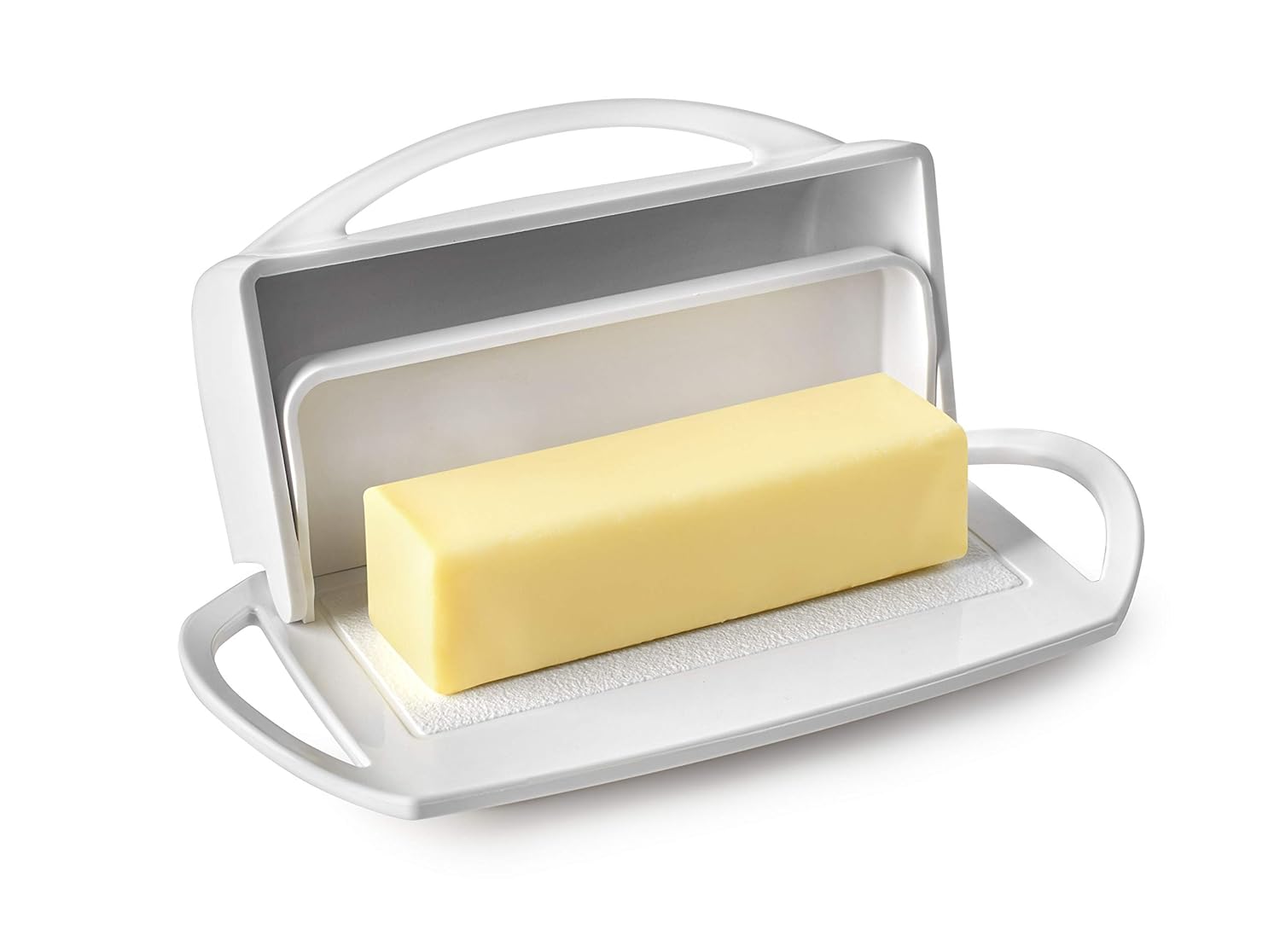 Amazon.com: Better Dish - Mantequera con tapa abatible (sin ...