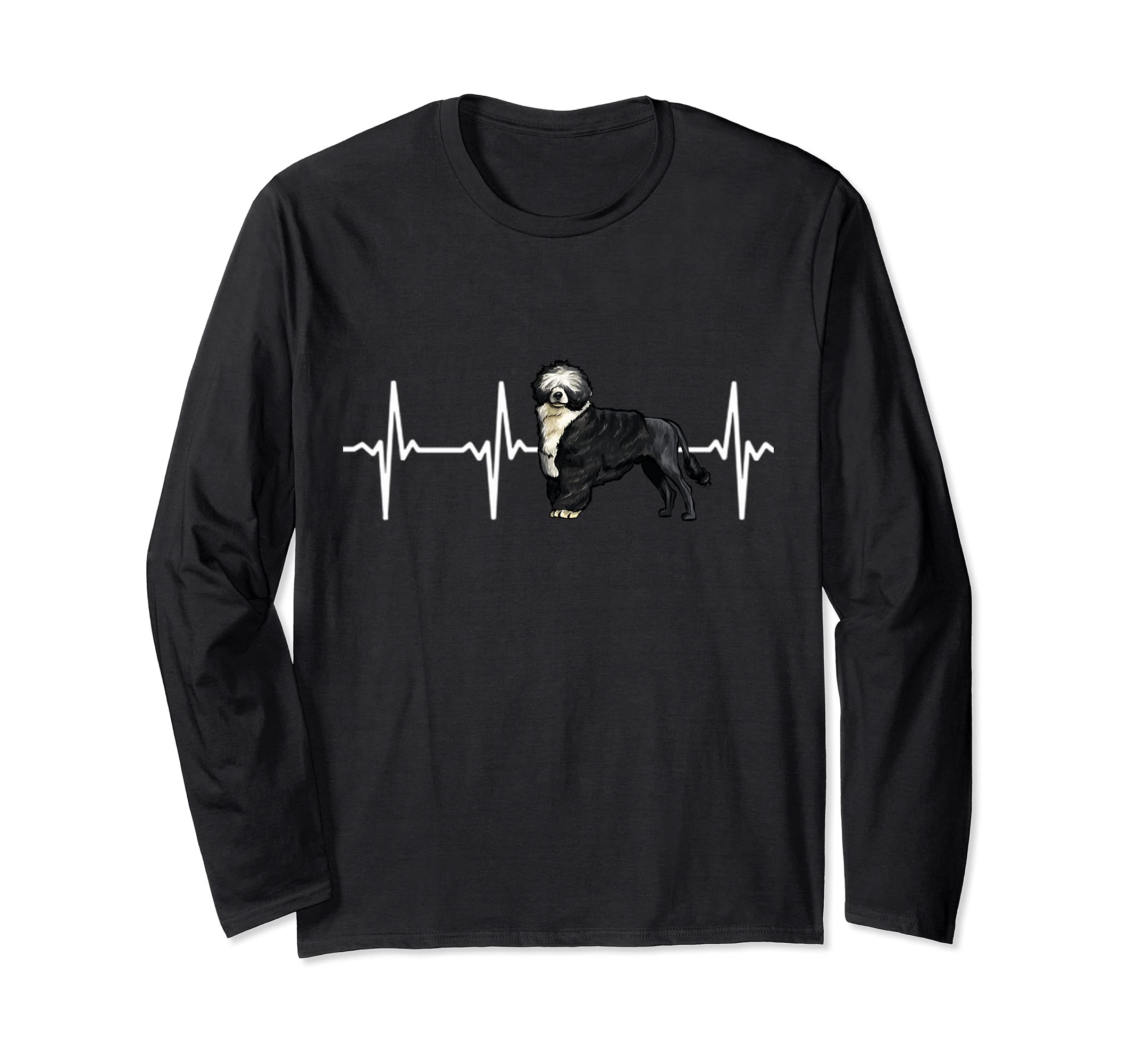Portuguese Water Dog Heartbeat Love My Dog Long Sleeve T-Shirt