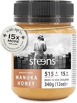 Steens Manuka Honey MGO 515+ UMF 15+ Pure Raw 340 g NZ Bottled Sealed