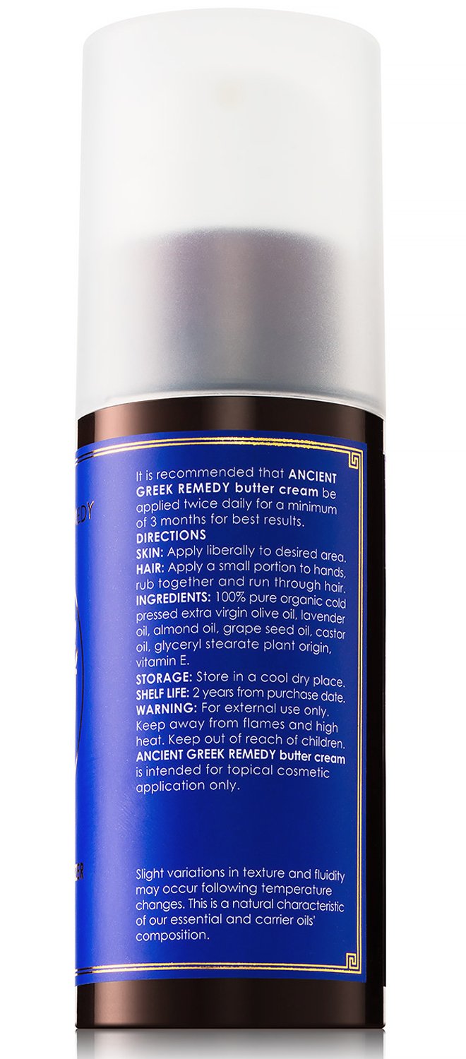 Organic Facial and Body butter Cream. Made of Almond, Olive, Castor, Vitamin E, Lavender oil. Anti Aging lotion for Face, Skin, Hair, Dry Hands, Cuticle. Day and Night Moisturizer for Men and Women : Beauty