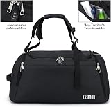 KASIBON Sports Duffle Bag 42L with Shoes Compartment Wet Pocket Waterproof view 3