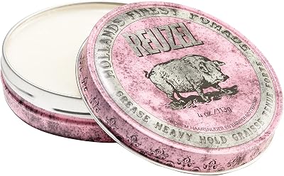 REUZEL Pink Pomade Grease Heavy Hold Styling Hair Product 113g