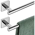KOKOSIRI 32'' Towel Bar Bathroom Towel Holder for Bath Kitchen Toilet 32 Inch Necklace Holder, 2 Pack Chrome Stainless Steel B4005CH-L32-P2