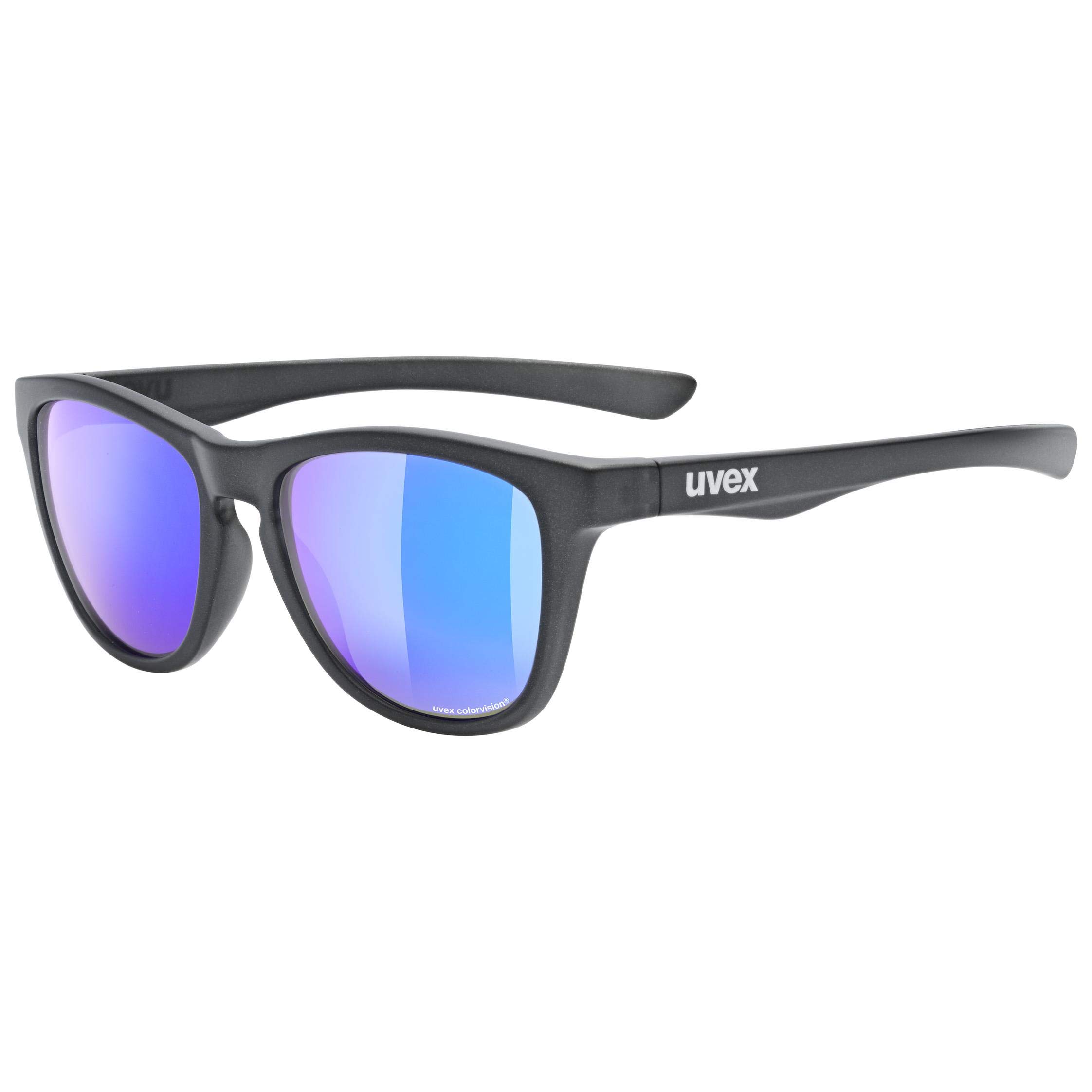 uvex LGL 48 CV - Sunglasses for Men and Women - Mirrored Lenses - Contrast Enhancing - Anthracite Matt/Mirror Plasma - One Size