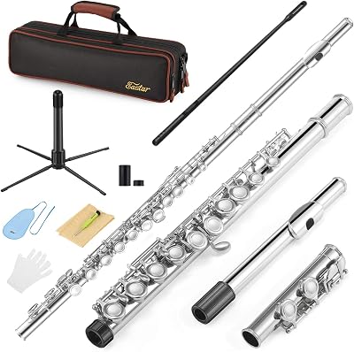 Eastar EFL-1 Closed Hole Flute 16 Keys Beginner Kit with Case Stand Cleaning
