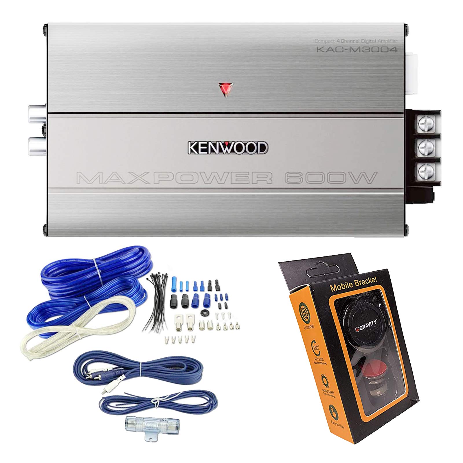 Kenwood KAC-M3004 Channel 600 Watt Amp Marine ATV Boat Amplifier