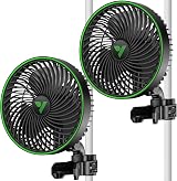 VIVOSUN AeroWave E6 Gen2 Clip Fan 6 inch, EC Motor, 10 Speeds, 2 Modes, IP54 view 1