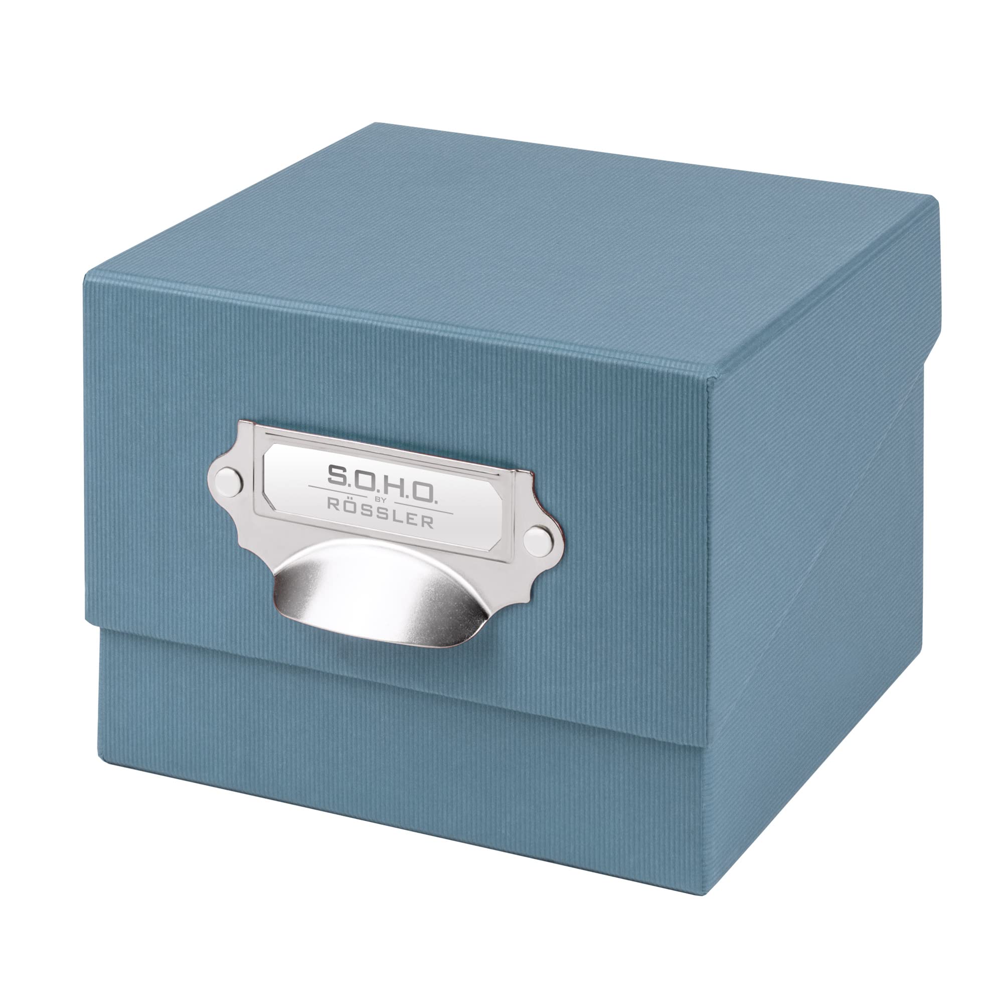 Rössler Papier 1325452150 - S.O.H.O. Fotoarchieven - verzameldoos, met insteeklabel, denim, 1 stuk — image 1