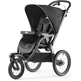 Chicco TRE All-Terrain Jogging Stroller w/Adjustable Suspension | Click-In Attachment for Chicco Infant Car Seats, Swivel Lock, UPF 50+ Canopy, 1-Hand Fold, Zippered Storage Basket, Black