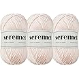 3 Pcs of Crochet Yarn Total 150g (426 Yards) Multi-Color 4-ply Acrylic Yarn Skeins, Seremel Brand Yarns for Crocheting and Knitting(Skin Color)