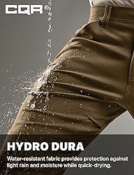 CQR Men's Active Flex Tactical Pants, Water