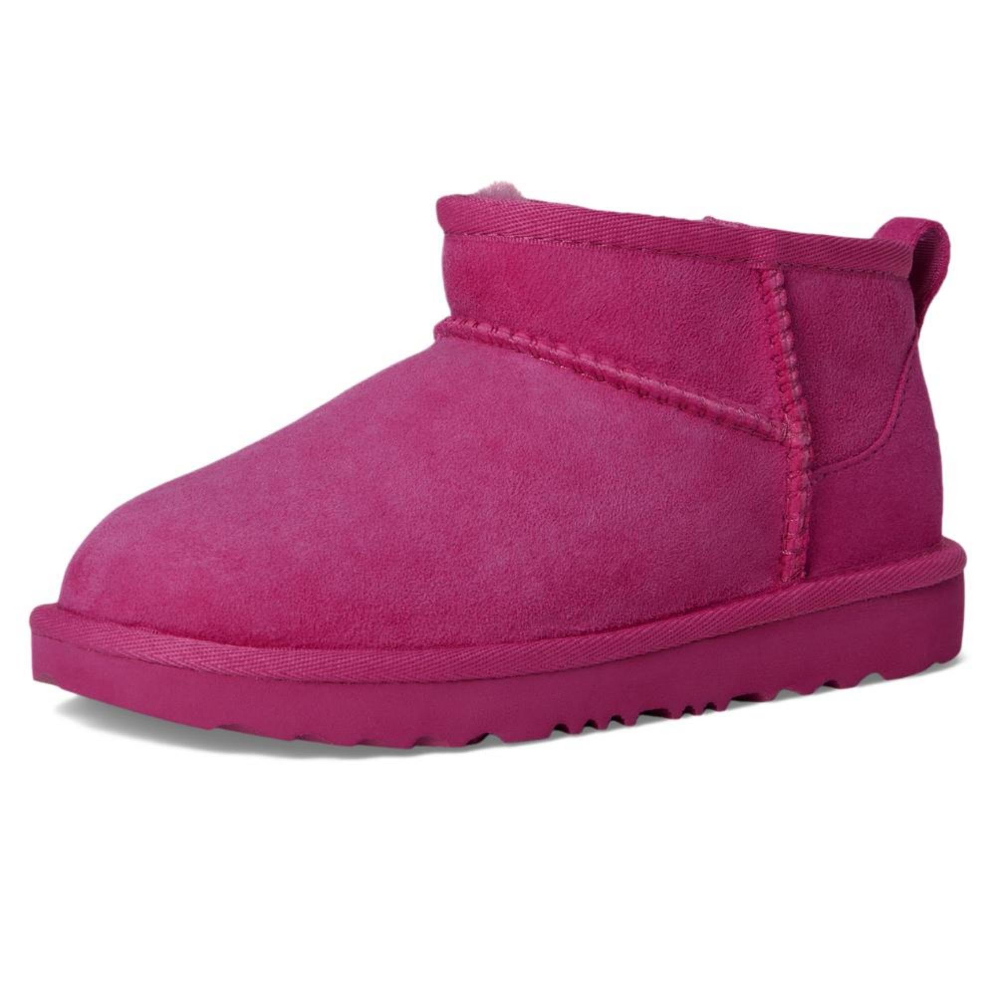 UGG Kids' T Classic Ultra Mini Boot, Dark Peony, 6 Image