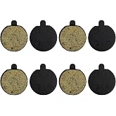 4Pairs Bicycle Cycling Resin Disc Brake Pads Replacement 18.5mm Diameter Compatible with ZOOM5