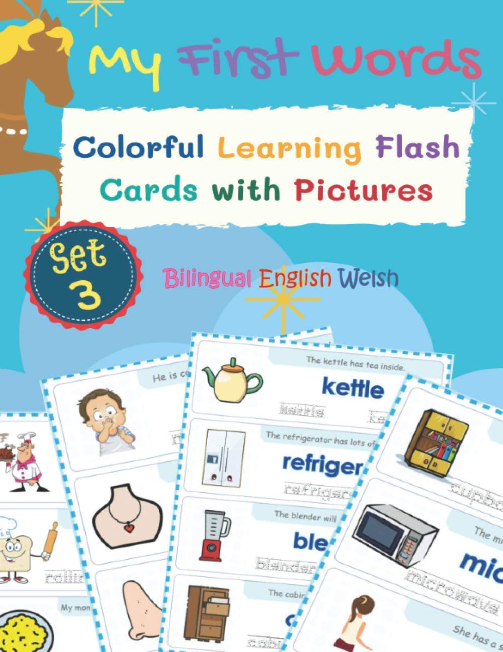 Amazon Com My First Words Colorful Learning Flash Cards With Pictures Bilingual English Welsh Set 3 Teach Your Child Basic Word Flashcards Alphabet Letters Kid My First Words Bilingual English Welsh